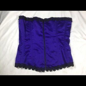 Intimate Attitudes Purple Zip Up Corset 40